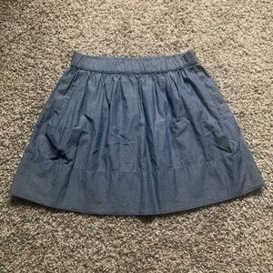GAP Dark Blue Mini Skirt Chambray Denim